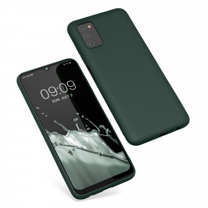 Husa pentru Samsung Galaxy A03s, Silicon, Verde, 56517.169, kwmobile - Img 2