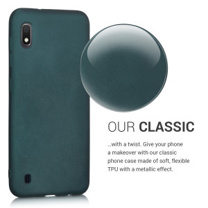 Husa pentru Samsung Galaxy A10, Silicon, Verde, 49815.14 - Img 4