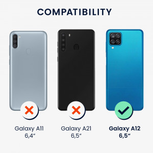 Husa pentru Samsung Galaxy A12, Silicon, Albastru, 54048.207, kwmobile - Img 6