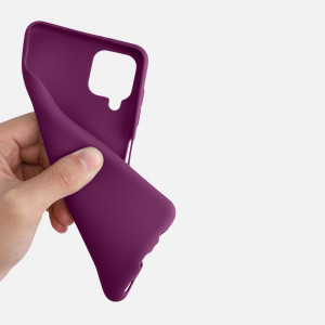 Husa pentru Samsung Galaxy A12, Silicon, Mov, 54048.197 - Img 7