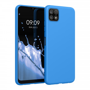 Husa pentru Samsung Galaxy A22 5G, Silicon, Albastru, 55245.157, kwmobile - Img 1