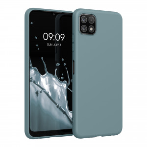 Husa pentru Samsung Galaxy A22 5G, Silicon, Verde, 55245.207, kwmobile - Img 1