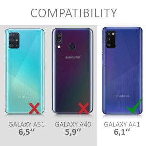 Husa pentru Samsung Galaxy A41, Silicon, Roz, 52254.65 - Img 6