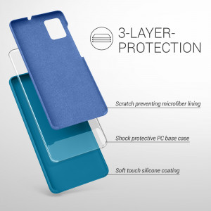 Husa pentru Samsung Galaxy A51, Silicon, Albastru, 51197.224, kwmobile - Img 3