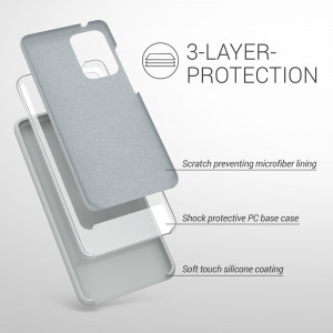 Husa pentru Samsung Galaxy A52 / Galaxy A52 5G / Galaxy A52s 5G, Silicon, Gri, 54347.70 - Img 3
