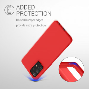 Husa pentru Samsung Galaxy A52 / Galaxy A52 5G / Galaxy A52s 5G, Silicon, Rosu, 54346.111 - Img 7