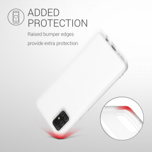 Husa pentru Samsung Galaxy A71, Silicon, Alb, 51208.48 - Img 7