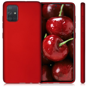 Husa pentru Samsung Galaxy A71, Silicon, Rosu, 51213.36 - Img 2