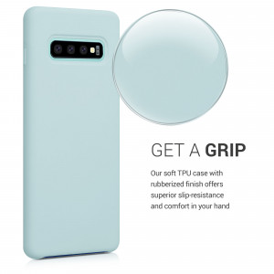 Husa pentru Samsung Galaxy S10 Plus, Silicon, Verde, 49028.200 - Img 4