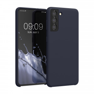 Husa pentru Samsung Galaxy S21, Silicon, Albastru, 54056.186, kwmobile - Img 1