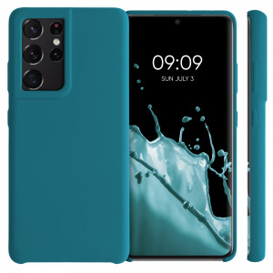 Husa pentru Samsung Galaxy S21 Ultra, Silicon, Verde, 54074.57 - Img 2