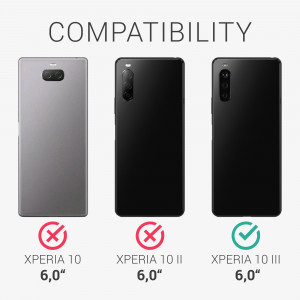 Husa pentru Sony Xperia 10 III, Silicon, Albastru, 54754.224, kwmobile - Img 6