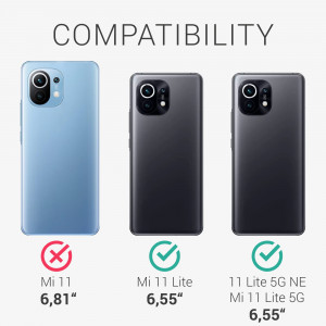 Husa pentru Xiaomi Mi 11 Lite 5G, Silicon, Albastru, 54726.186, kwmobile - Img 6