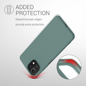 Husa pentru Xiaomi Mi 11 Lite 5G, Silicon, Verde, 54726.171, kwmobile - Img 7