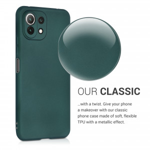 Husa pentru Xiaomi Mi 11 Lite 5G, Silicon, Verde, 54727.14 - Img 4
