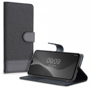 Husa pentru Xiaomi Redmi 9C, Textil, Negru, 54457.73, kwmobile - Img 2