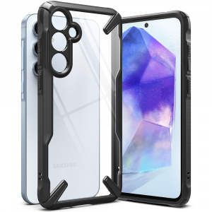 Husa Ringke Fusion X1 pentru Samsung Galaxy A55 5G Negru - Img 1