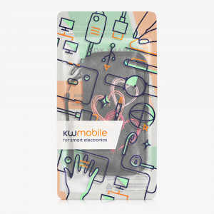 Husa Universala Kwmobile marime XL - 6,8 inch, Microfibra, Multicolor, 49866.4.12 - Img 7