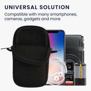 Husa Universala Kwmobile marime XS - 4 inch, Neopren, Negru, 58700.32.01 - Img 5