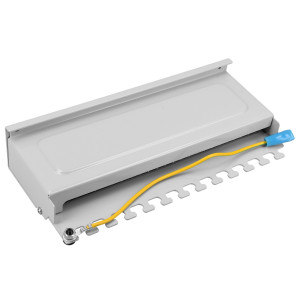 Patch Panel Cat6 cu 12 porturi RJ45 si montare pe perete, Kwmobile, Gri, Metal, 47695.02 - Img 8