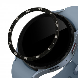 Rama cadran kwmobile pentru Samsung Galaxy Watch 5 (44mm), Aluminiu, Negru/Gri, 60203.01 - Img 1