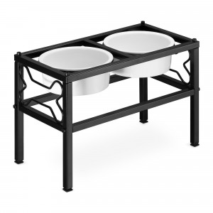 Set 2 Boluri pentru caini inalti cu suport 28 cm Navaris, 750 ml, 54854.1 - Img 1