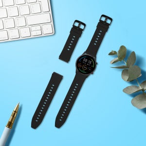 Set 2 Curele Kwmobile pentru Xiaomi Mi Watch Color Sport/S1 Active, Negru, Silicon, KWM000016JX005C - Img 7