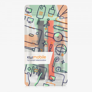 Set 2 curele kwmobile pentru Xiaomi Redmi Smart Band Pro, Silicon, Negru/Portocaliu, 57425.05 - Img 8