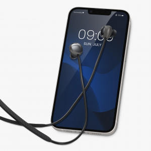Set 2 Curele pentru casti Samsung Galaxy Buds Pro, Kwmobile, Negru/Alb, Silicon, 56874.02 - Img 3