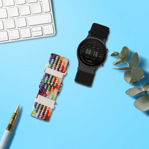 Set 2 curele pentru Xiaomi Mi Watch Color Sport/Watch S1 Active, Kwmobile, Multicolor, Nylon, 59518.02 - Img 3