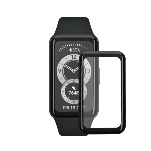 Set 2 Folii de protectie Kwmobile pentru Huawei Band 6/Band 6 Pro, Transparent/Negru, Polimer, KWM000024VO001C - Img 2
