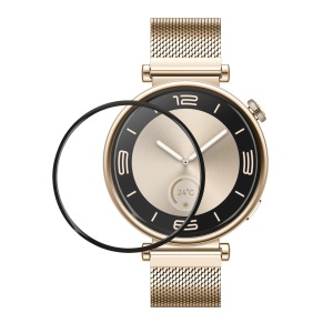 Set 2 Folii de protectie Kwmobile pentru Huawei Watch GT 4 (41mm), Transparent/Negru, Polimer, KWM0000251T001C - Img 1