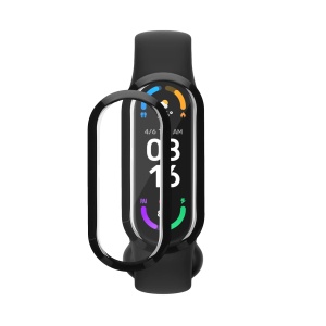Set 2 Folii de protectie Kwmobile pentru Xiaomi Mi Band 8, Transparent/Negru, Polimer, KWM000024XX001C - Img 1