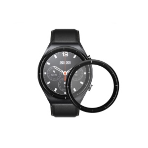 Set 2 Folii de protectie Kwmobile pentru Xiaomi Watch S1, Transparent/Negru, Polimer, KWM000024WU001C - Img 2