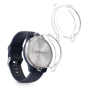 Set 2 Huse Kwmobile pentru Garmin Vivomove 3S, Transparent, Silicon, KWM000024UL001C - Img 1