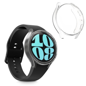 Set 2 Huse Kwmobile pentru Samsung Galaxy Watch 6, Transparent, Silicon, KWM000024TH001C - Img 2