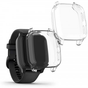 Set 2 huse pentru Garmin Venu Sq/Venu Sq Music, Kwmobile, Transparent, Silicon, 57775.02 - Img 1