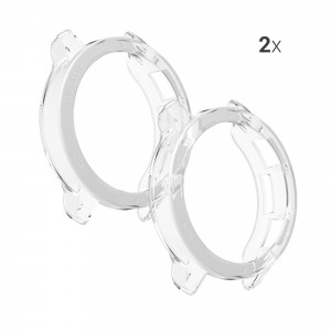 Set 2 huse pentru Xiaomi Watch S1 Active, Kwmobile, Transparent, Silicon, 58070.02 - Img 5