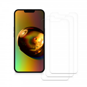 Set 3 folii de protectie Kwmobile pentru Apple iPhone 14, Fata, Polimer, 59223.1 - Img 2