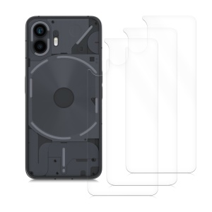Set 3 Folii de protectie Kwmobile pentru Nothing Phone (2), Transparent, Plastic, KWM0000204A002C - Img 2