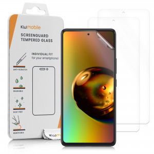 Set 3 folii de protectie Kwmobile pentru Samsung Galaxy A53 5G, Fata, Polimer, 57870.1 - Img 1