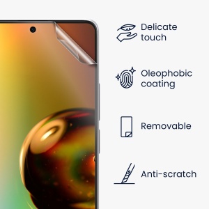 Set 3 Folii de protectie Kwmobile pentru Xiaomi Redmi Note 13 Pro/Poco X6, Transparent, Plastic, KWM000020LI001C - Img 8