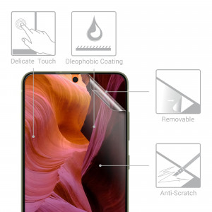 Set 3 Folii de protectie pentru Samsung Galaxy S21 FE, kwmobile, Fata, Transparenta, 55486.1 - Img 3