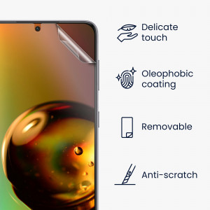 Set 3 Folii de protectie pentru Samsung Galaxy S22, kwmobile, Fata, Transparenta, 56755.1 - Img 3