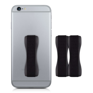 Set 3 Suporti tip inel pentru telefon, Kwmobile, Negru, Plastic, 43997.02 - Img 2
