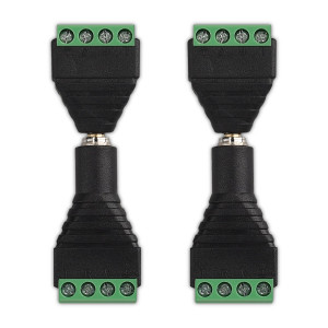 Set 4 Adaptoare audio/video cu 4 poli de 3,5 mm, Kwmobile, Negru/Verde, Metal, 45685.03 - Img 2
