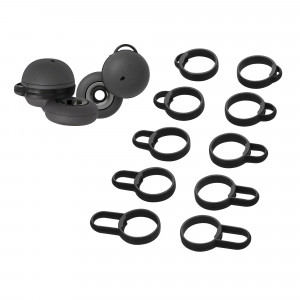 Set 5 Varfuri de schimb pentru casti Sony Linkbuds WF-L900, Kwmobile, Negru, Silicon, 58866.01 - Img 2