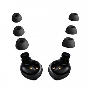 Set 6 Varfuri de schimb pentru casti Samsung Galaxy Buds 2, Kwmobile, Negru, Silicon, 56546.01 - Img 1