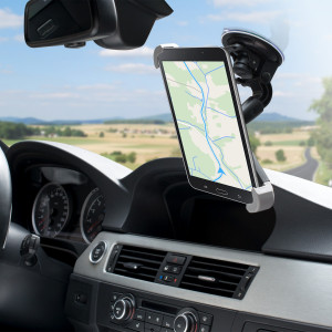 Suport auto universal pentru tableta 7-8", Kwmobile, Negru/Gri, Plastic, 23752.1 - Img 6