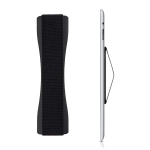 Suport tip inel pentru telefon, Kwmobile, Negru, Plastic, 35412.01 - Img 1